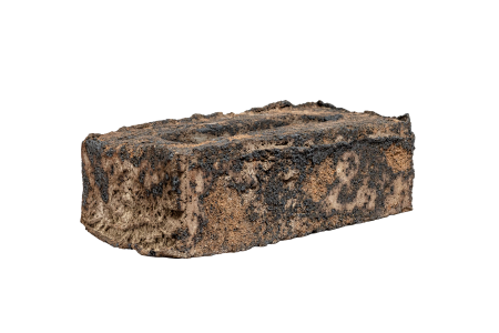 Кирпич ручной формовки Faber Jar Петровский штандарт полнотелый, цвет: коричнево-черный, под старину, М125, 215x102x65 мм