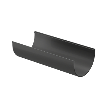 Желоб водосточный, Docke Premium, Ø120 мм, L=3000 мм, цвет: графит