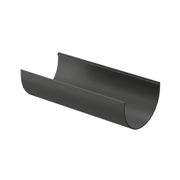 Желоб водосточный, Docke Premium, Ø120 мм, L=3000 мм, цвет: графит
