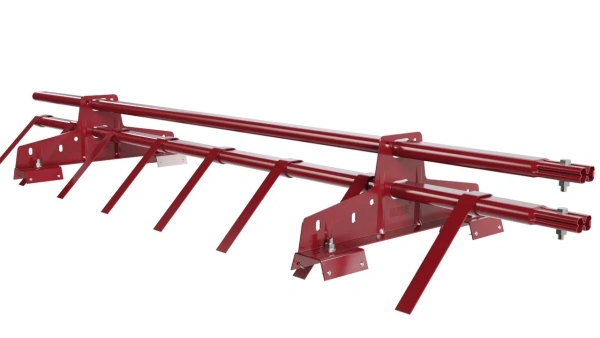 Снегозадержатель для профнастила Н-60, Н-75 Borge L=1500 мм, 2 опоры, 2 трубы, овал 25х45 RAL 3003