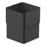 Муфта квадратная, Galeco STAL 2 125/80 х 80 мм, RAL 7024