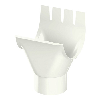 Воронка выпускная Ø125/100 мм Металл Профиль Foramina, PUR, RAL 9010