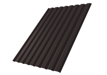 Профилированный лист GL C20 A, 0.5 мм, Satin Matt, RAL 9005 Профилированный лист GL C20 A, 0.5 мм, Satin Matt, RAL 9005