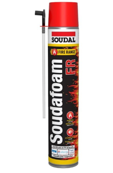 Пена монтажная Соудал Соудафоам ФР огнестойкая, 750 мл