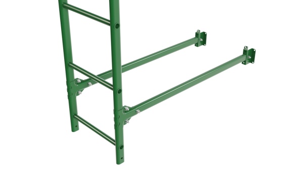 Фасадная лестница Borge, верхняя секция, L=1800 мм RAL 6002