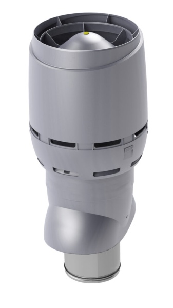 FLOW XL-вентиляционный выход Vilpe, 200/ ИЗ/ 700 мм светло-серый