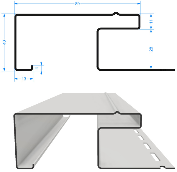 Наличник 89 мм Docke, L=3000 мм серия Premium, цвет: пломбир