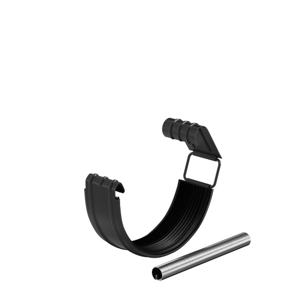 Соединитель желоба в комплекте Aquasystem Comfort Ø125 мм, PE, RAL 9005