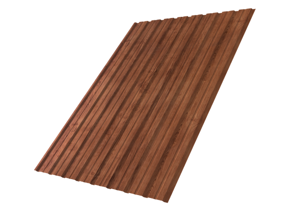 Профилированный лист GL C10 B, 0.45 мм, Print Premium, Rowan Fresh TwinColor Профилированный лист GL C10 B, 0.45 мм, Print Premium, Rowan Fresh TwinColor