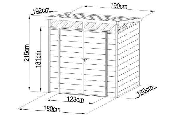 Сарай пластиковый Black Fox Artisan, 3.6 м²