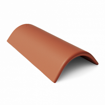 Коньковая черепица Braas Таунус 450х250 мм цвет: красный