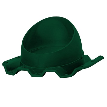 Основание для вент. трубы Krovent Base-VT Prof 21 профнастил,125/150 мм зеленый