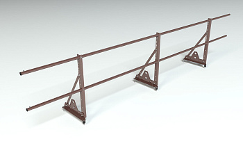 Ограждение кровельное, универсальное Roofsystems Econom Smart, H=600 мм RAL 8017, L=3000 мм
