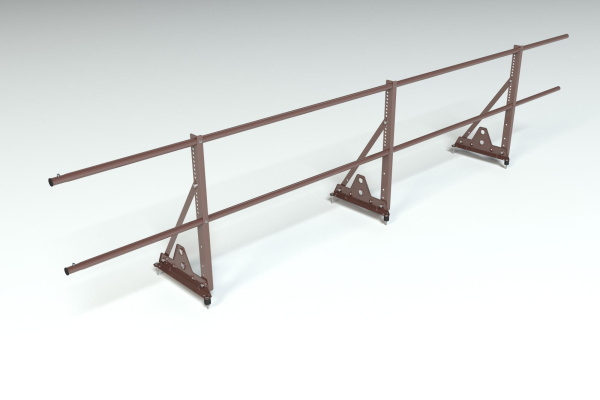 Ограждение кровельное, универсальное Roofsystems Econom Smart, H=600 мм RAL 8017, L=3000 мм