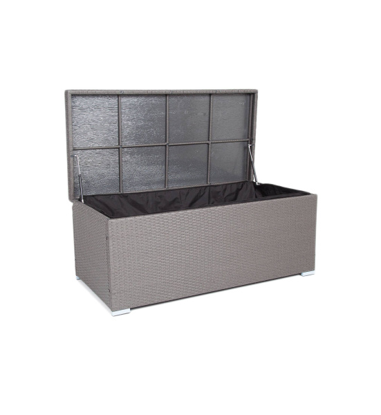 Сундук водонепроницаемый из искусственного ротанга, Порту цвет: графит