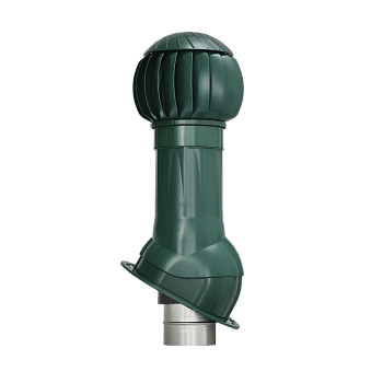 Комплект вентиляции Gervent для кровли фальцевой и гибкой черепицы 125/ИЗ/160 мм зеленый