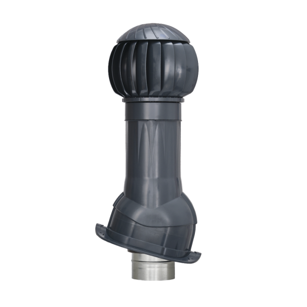 Комплект вентиляции Gervent monterrey, 125/ИЗ/160 мм серый графит