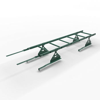 Лестница кровельная для натуральной черепицы Roofsystems Prestige 400 натур, L=1800 мм RAL 6005