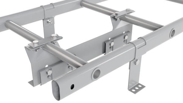 Лестница кровельная Borge, для фальцевой кровли, L=1800 мм RAL 7004