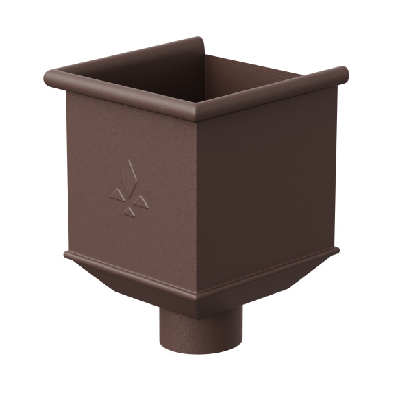 Воронка водосборная парапетная Aquasystem Премиум Ø125/90 мм, PU Matt, RAL 8017