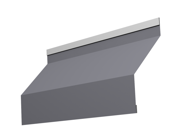 Ламель для забора жалюзи, Milan, с пленкой 0.45 мм, PE, RAL 7004