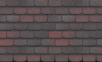 Битумная черепица, Docke, Premium, Женева цвет: изюм, 3.1 м² / уп.