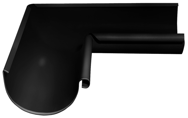 Угол желоба внутренний 90° Grand Line Ø 125 мм PE Matt, RAL 9005