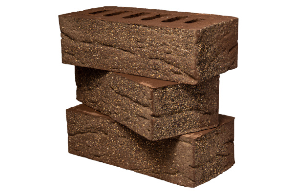 Кирпич облицовочный клинкерный Faber Jar, 0.5НФ пустотелый, цвет: коричневый, Ладожский, М300, 250х60х65 мм