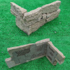 Гранит, 3D панель из камня, 550х200 мм, Country Sesame Yellow