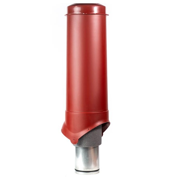 Вентиляционный выход Krovent Pipe-VT IS 125/700 мм красный