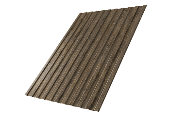 Профилированный лист GL C8 A, 0.45 мм, Print Elite, Nordic Wood TwinColor