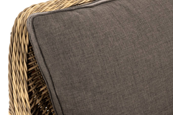 Кресло плетеное из искусственного ротанга, Прованс цвет: соломенный