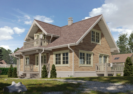 Фасадная плитка Docke Premium, Brick, уп 2.0 м² цвет: песчаный