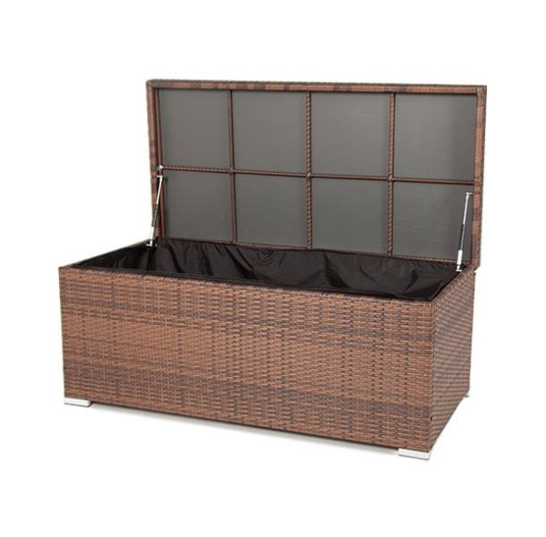 Сундук водонепроницаемый из искусственного ротанга, Порту цвет: коричневый