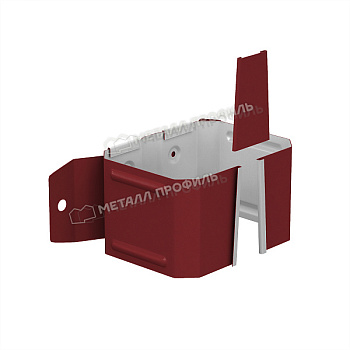 Держатель трубы на дерево, Металл Профиль Бюджет, Ø102х76 мм, RAL 3011