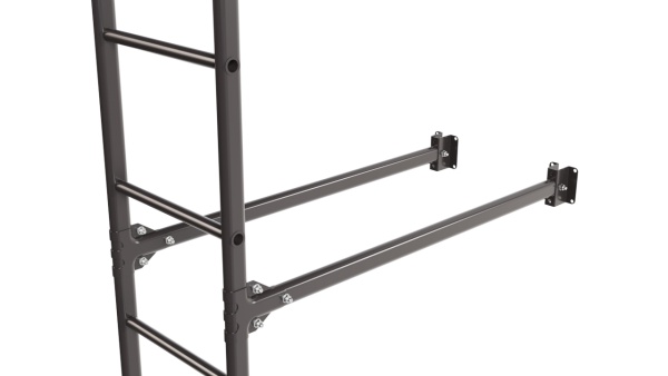 Фасадная лестница Borge, нижняя секция, L=2700 мм RAL 8019