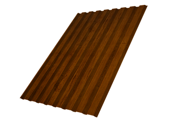 Профилированный лист GL C20 A, 0.4 мм, Print Premium, Golden Wood Intense FTC Профилированный лист GL C20 A, 0.4 мм, Print Premium, Golden Wood Intense FTC