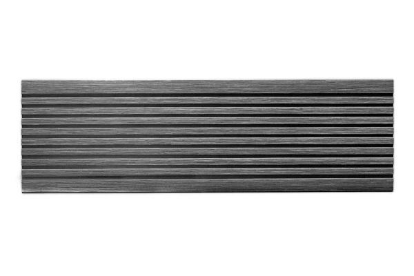 Террасная доска UnoDeck Solid полнотелая 150 мм, L= 4000 мм вельвет и тиснение, цвет: графит