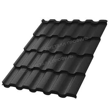 Металлочерепица МП, Монтекристо M 0.5 мм, Valori, dark grey