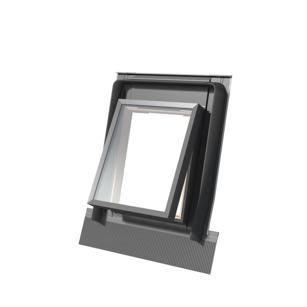 Люк для холодной кровли Rooflite+ 65x65 см FE B300 люк с окладом, Дерево, однокамерный стеклопакет