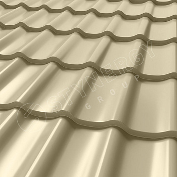 Металлочерепица Stynergy, СМ Классик 0.5 мм, Corundum, RAL 1015