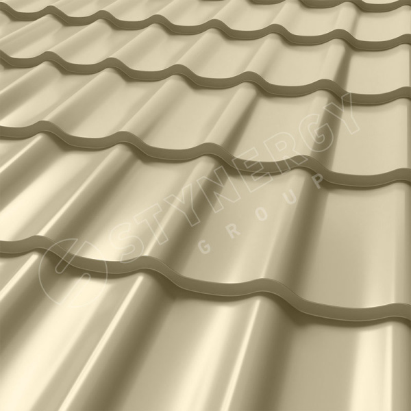 Металлочерепица Stynergy, СМ Классик 0.5 мм, Corundum, RAL 1015