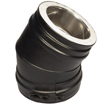 Отвод 30° Schiedel Permeter 25, Ø250/300 мм черный