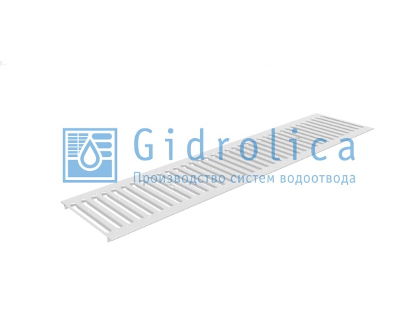 Решетка водоприемная Gidrolica Standart DN200, штампованаяя стальная нерж, A15, L=1000 мм, 523