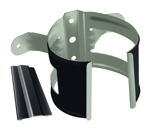 Кронштейн трубы на дерево Grand Line Ø 90 мм PE Matt, RAL 7024