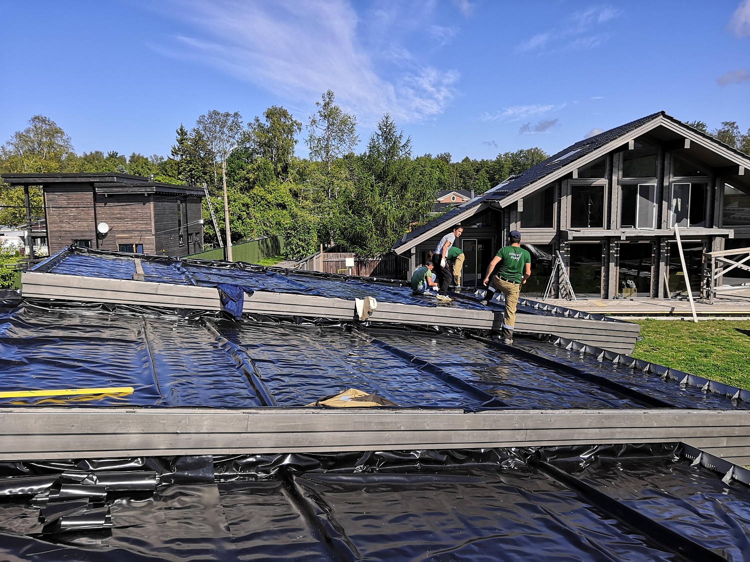 Противокорневая плёнка для эксплуатируемой кровли