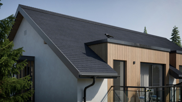 Битумная черепица Tegola Comfort, Capri цвет: nero 262, 2.9 м² / уп.