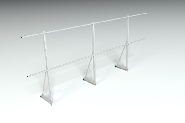 Ограждение кровельное, универсальное Roofsystems Econom, H=1200 мм RAL 9003, L=3000 мм