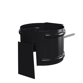 Держатель трубы на кирпич Ø100 мм, Металл Профиль Foramina, PUR, RAL 9005