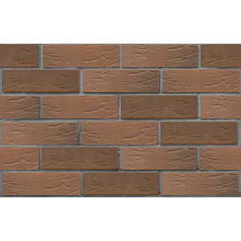 Кирпич облицовочный керамический ЛСР, 1НФ пустотелый, цвет: красный Флэш Ультра, рустик, М175, 250х120х65 мм